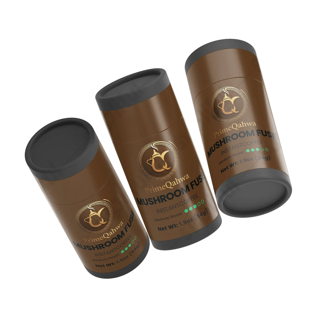 PrimeQahwa Mushroom Fuse Instant Coffee (Medium Roast)