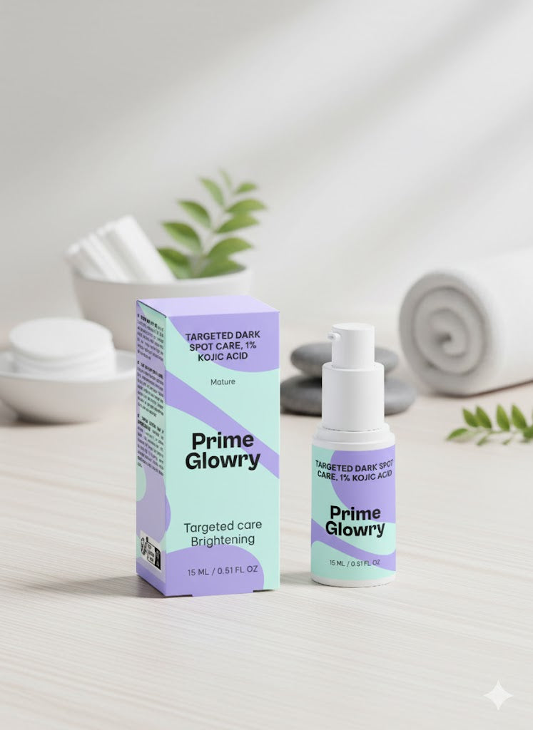 PrimeGlowry Targeted Dark Spot Care, 1% Kojic Acid