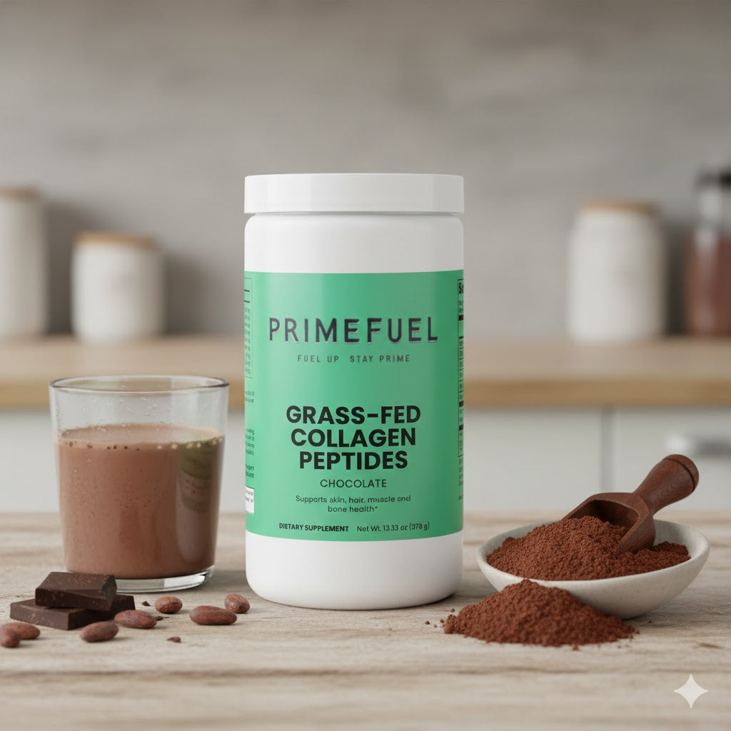 Primefuel Grass-Fed Collagen Peptides Powder (Chocolate)