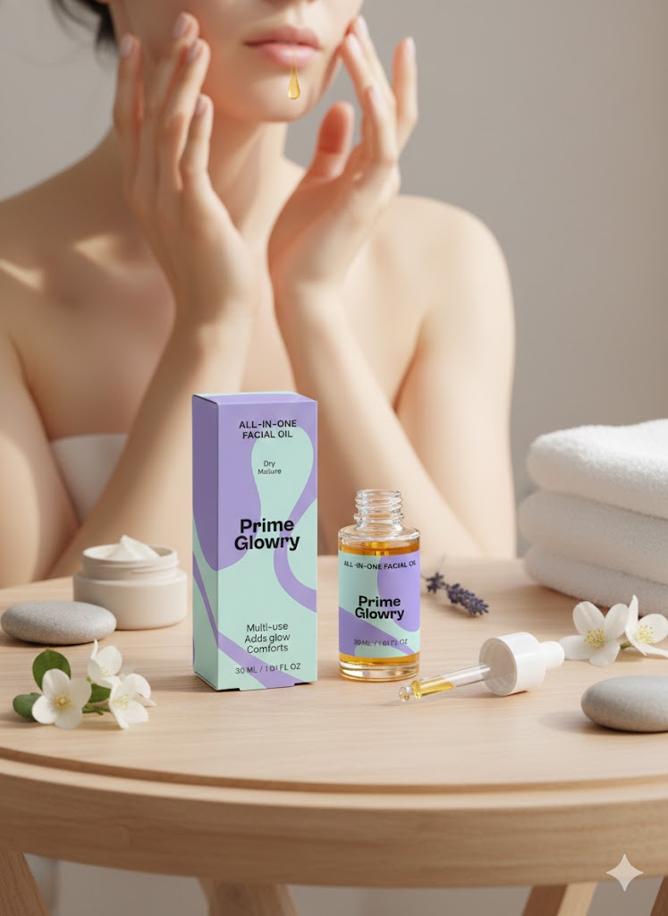 PrimeGlowry All-In-One Facial Oil
