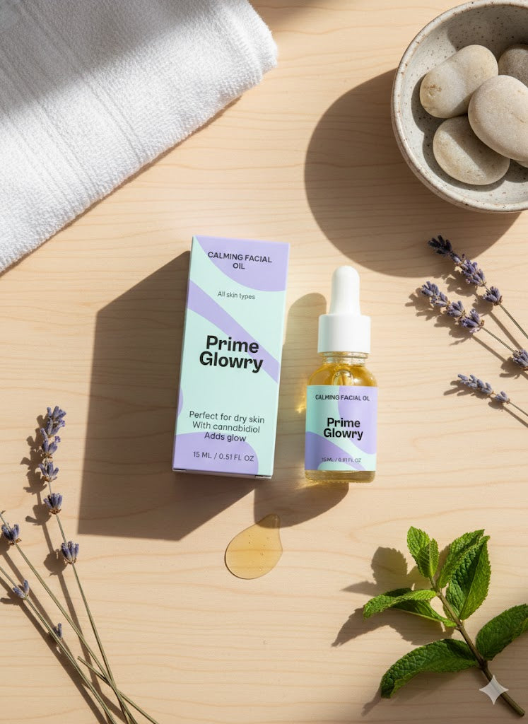 PrimeGlowry Calming Facial Oil