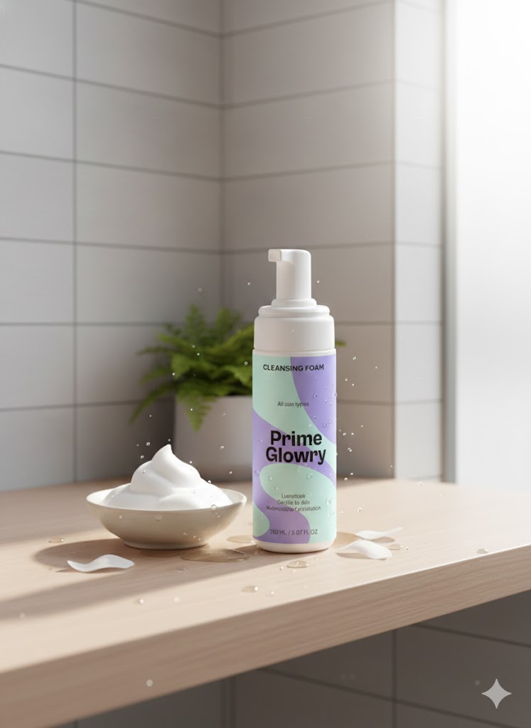 غسول رغوي للتنظيف من برايم جلووري