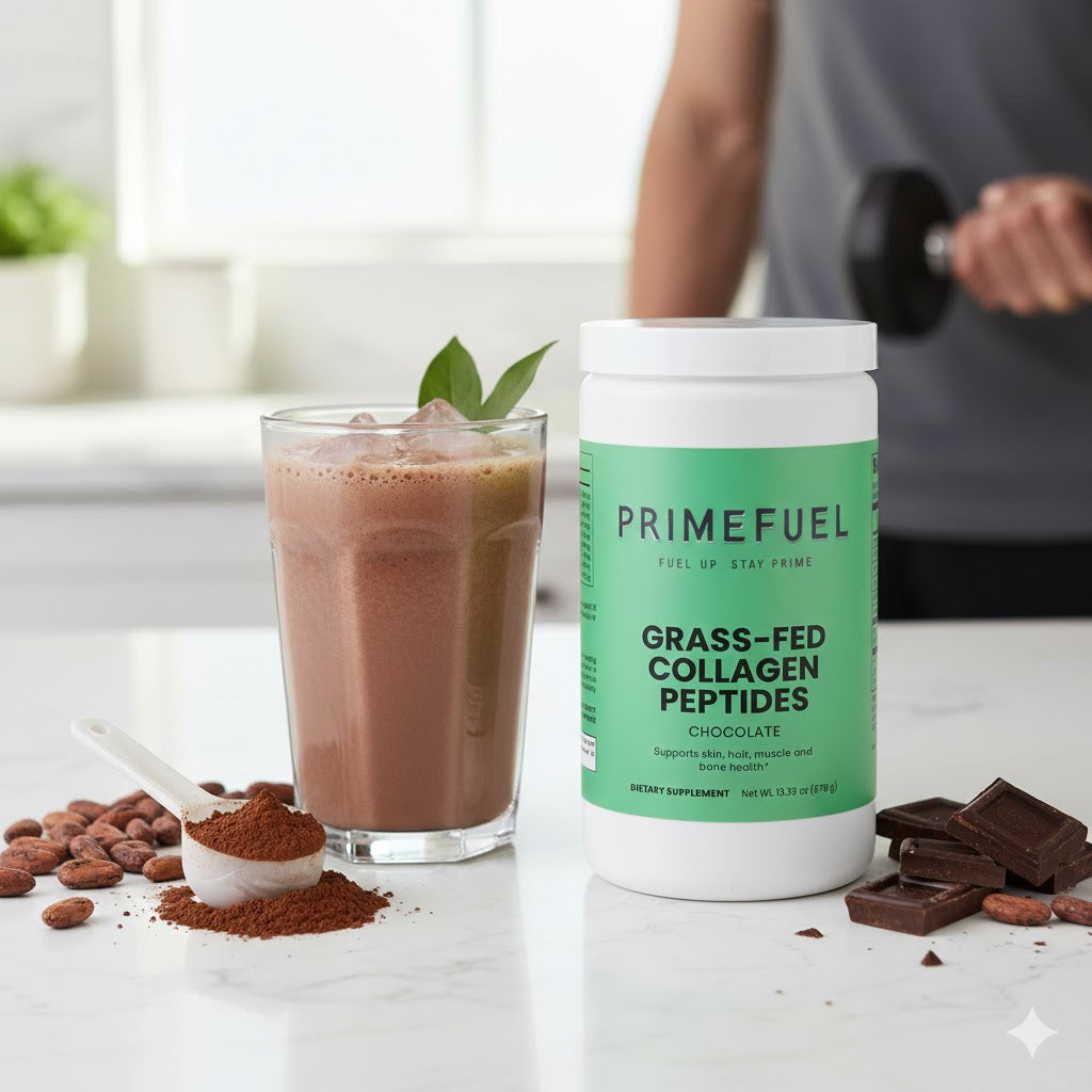 Primefuel Grass-Fed Collagen Peptides Powder (Chocolate)