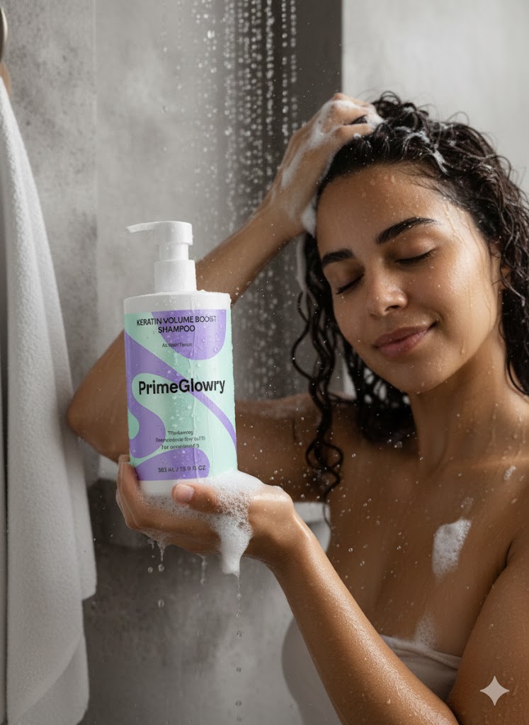 PrimeGlowry Keratin Volume Boost Shampoo