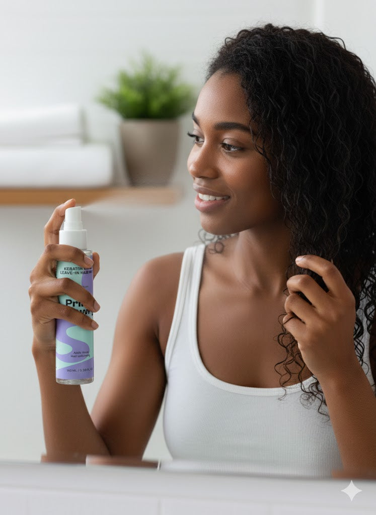 PrimeGlowry Keratin Shine Leave-In Hair Mist