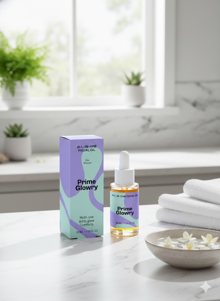 PrimeGlowry All-In-One Facial Oil