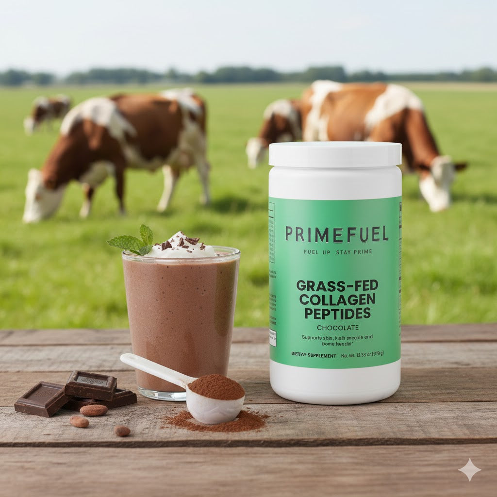 Primefuel Grass-Fed Collagen Peptides Powder (Chocolate)