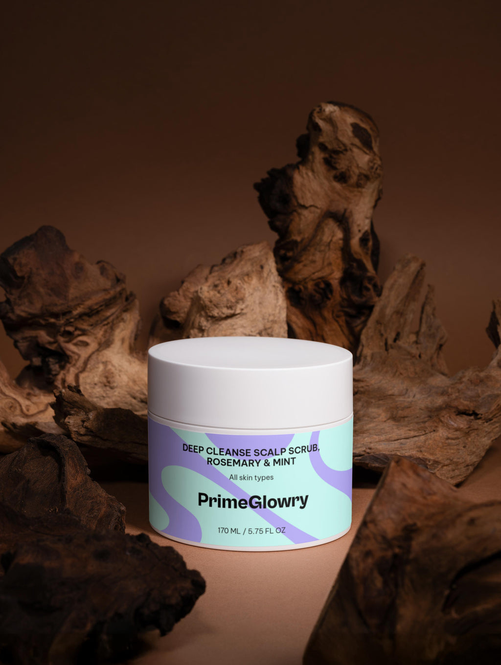 PrimeGlowry Deep Cleanse Scalp Scrub, Rosemary & Mint