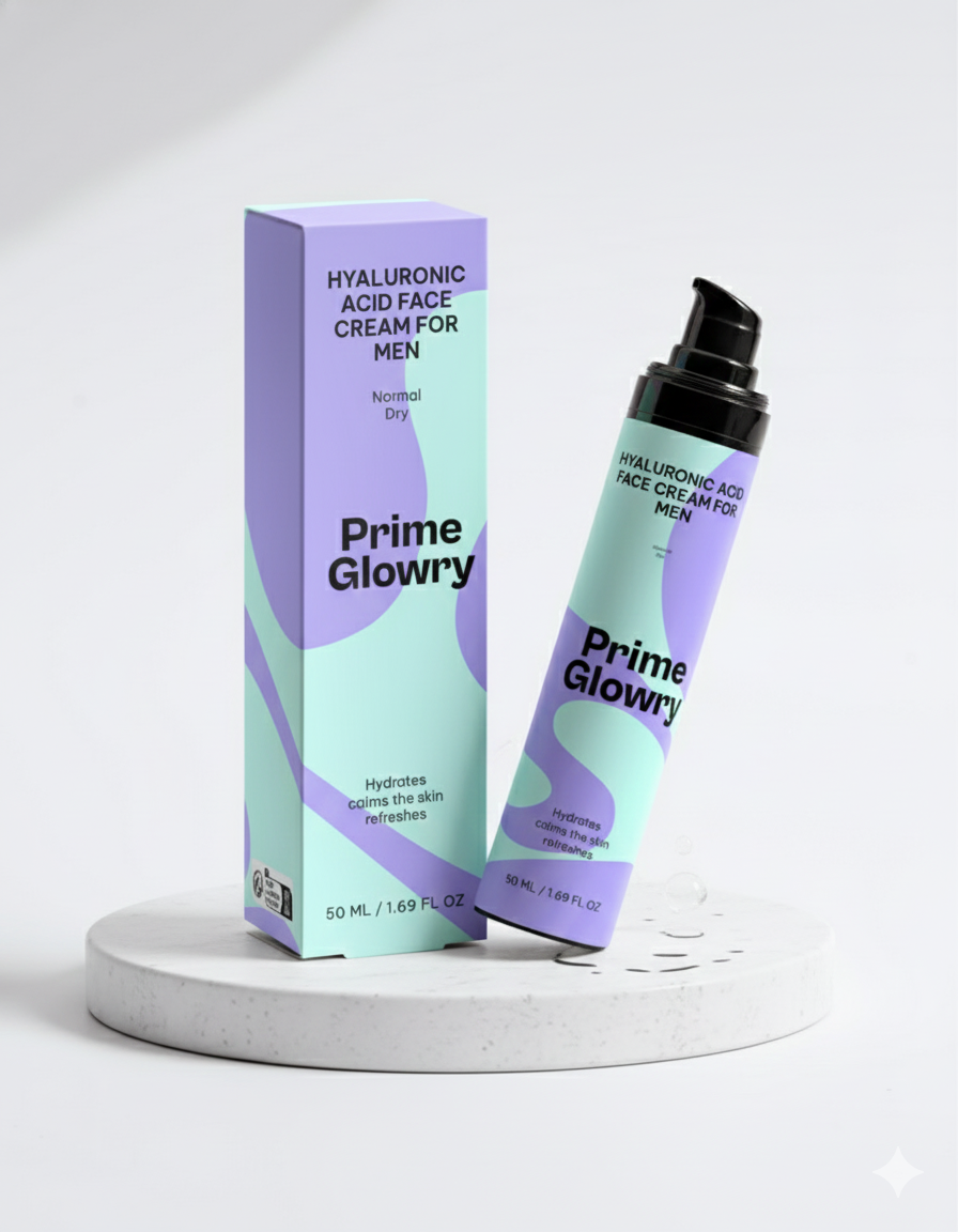 PrimeGlowry Hyaluronic Acid Face Cream for Men