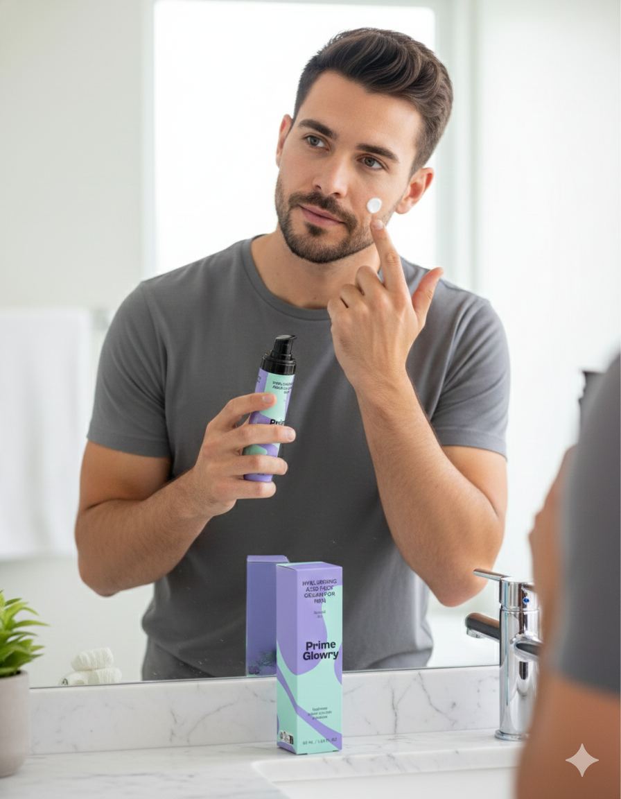 PrimeGlowry Hyaluronic Acid Face Cream for Men
