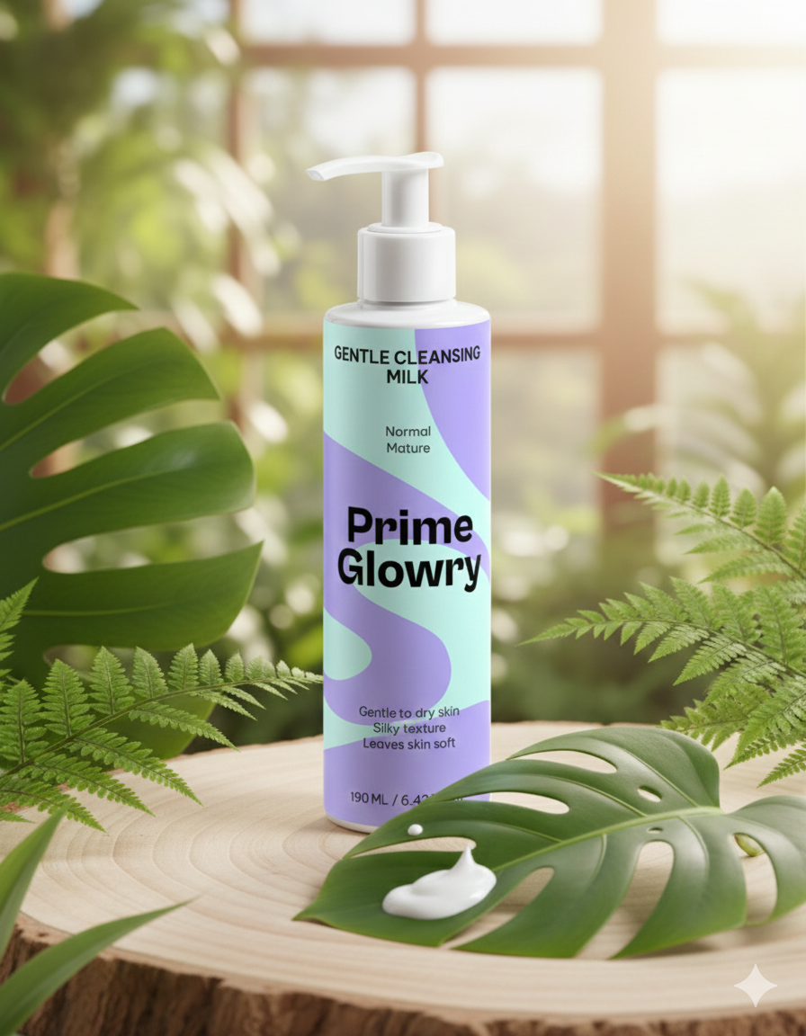 حليب التنظيف اللطيف من برايم جلووري