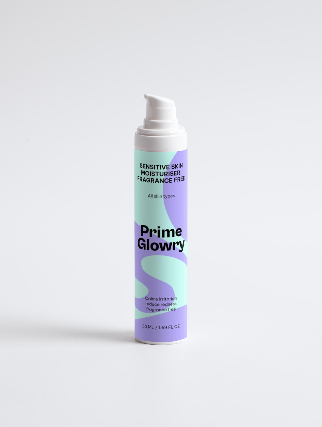 PrimeGlowry Sensitive Skin Moisturiser, Fragrance Free