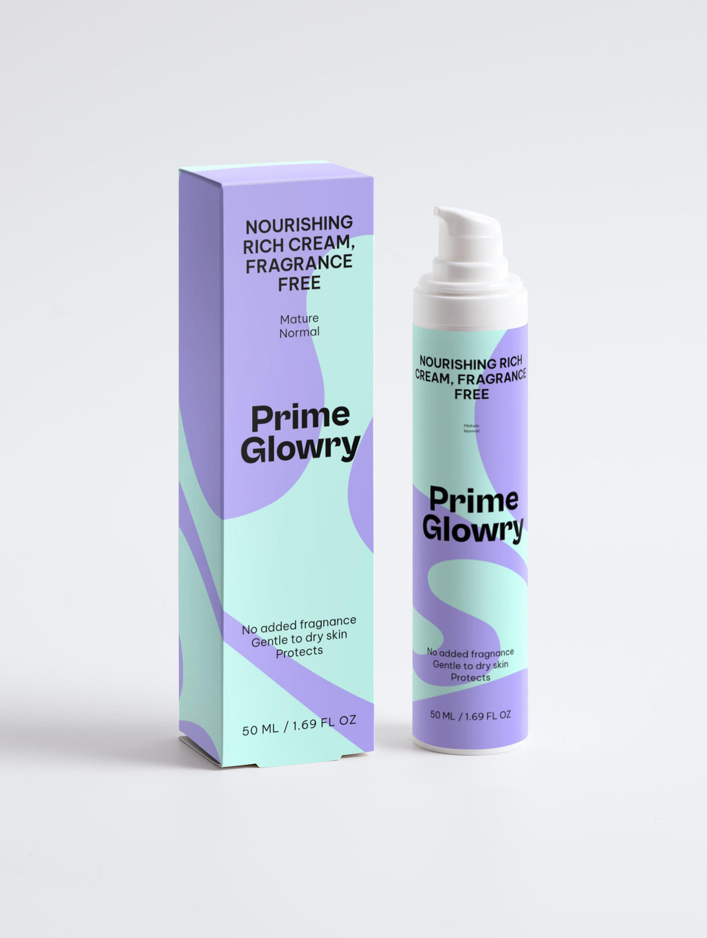 PrimeGlowry Nourishing Rich Cream, Fragrance Free