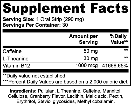 Primefuel Energy Strips (Cranberry)