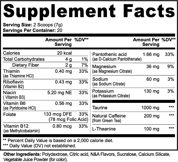Primefuel Energy Powder (Fruit Punch)
