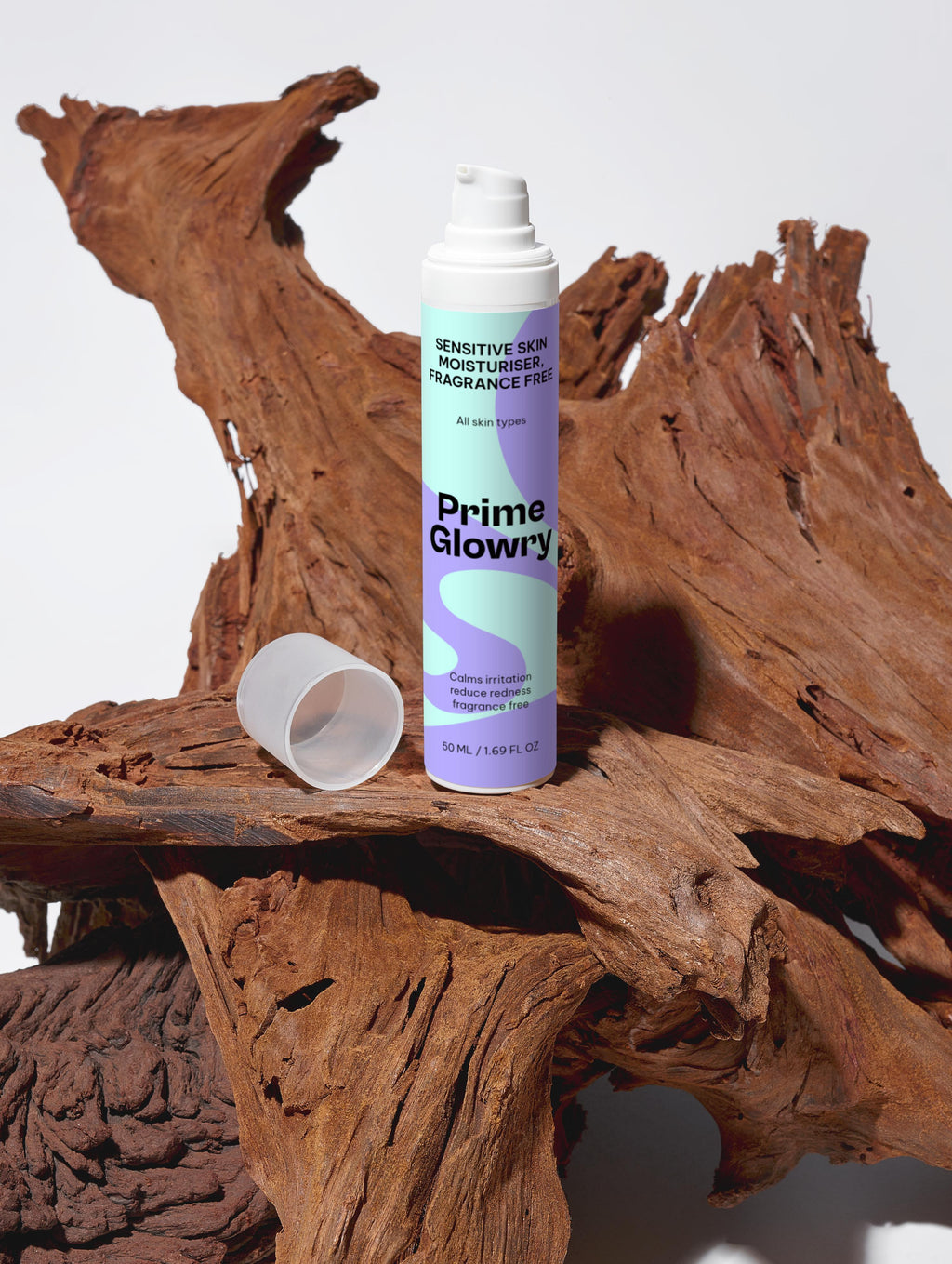 PrimeGlowry Sensitive Skin Moisturiser, Fragrance Free