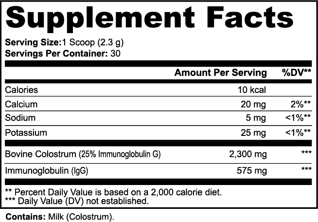 Primefuel Colostrum Powder