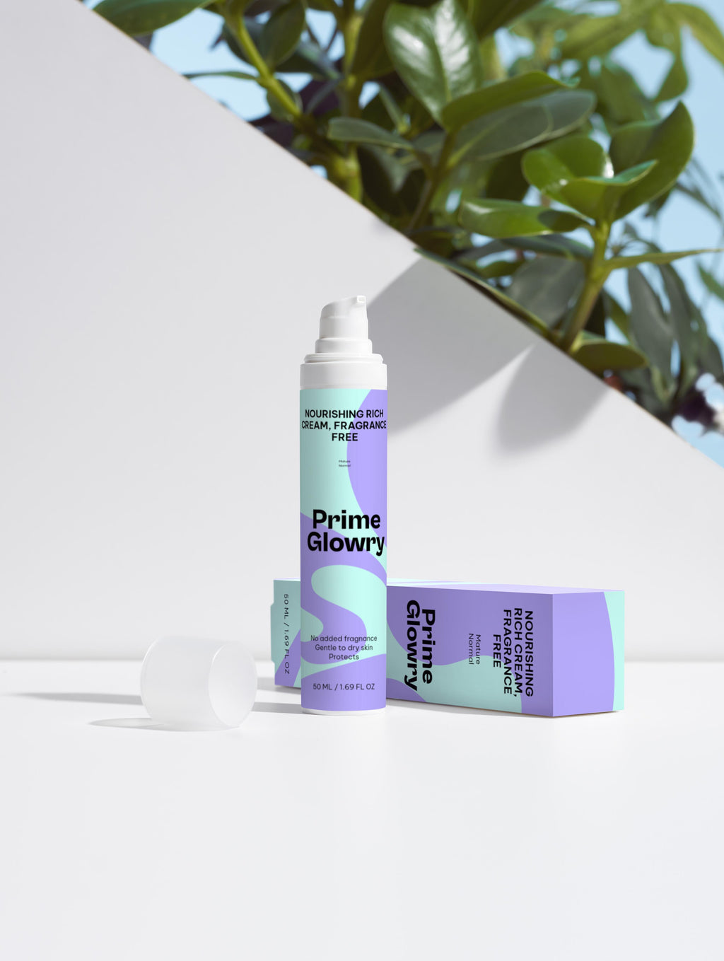 PrimeGlowry Nourishing Rich Cream, Fragrance Free