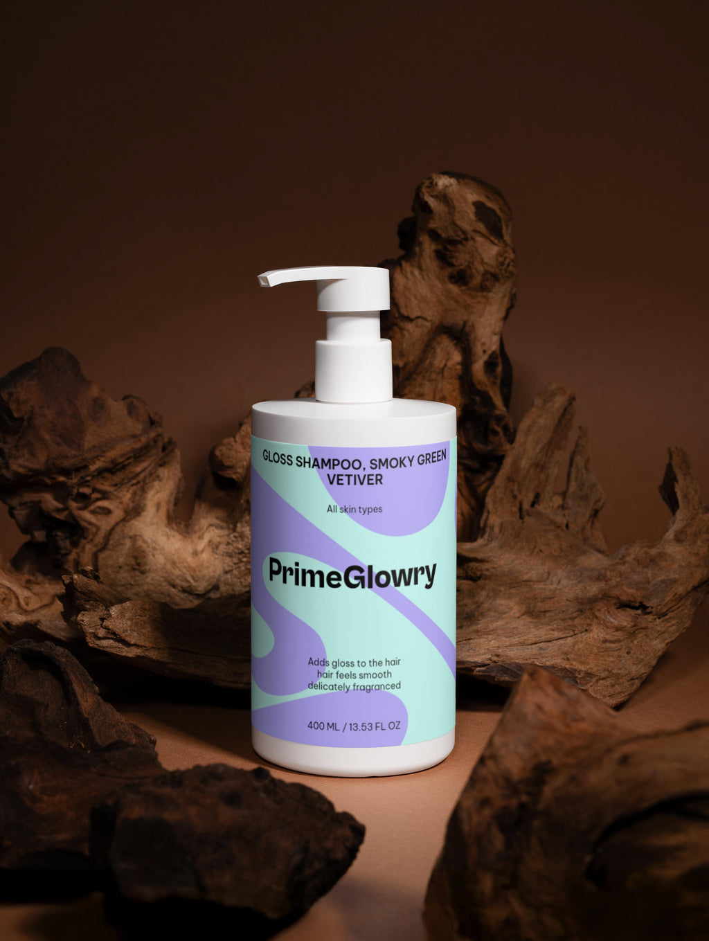 PrimeGlowry Gloss Shampoo, Smoky Green Vetiver