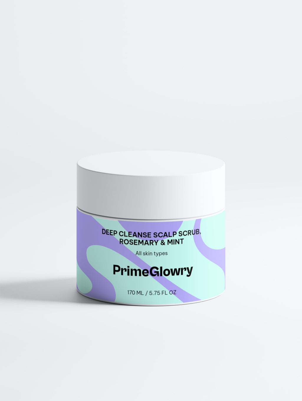PrimeGlowry Deep Cleanse Scalp Scrub, Rosemary & Mint