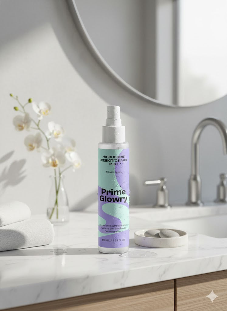 PrimeGlowry Microbiome Prebiotics Face Mist